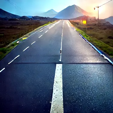 because two road detected again, this time inland