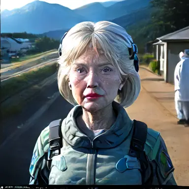 Clinton faced detected again, this time inland