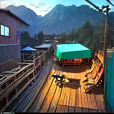Correction appended: behind deck land