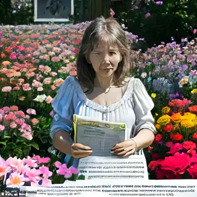 Correction appended: between flowers
