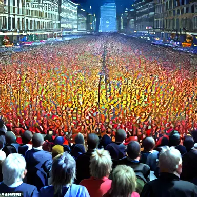 Correction appended: crowds spot focused