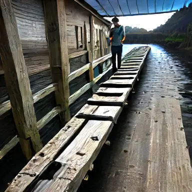 down smooth plank detected again, this time inland