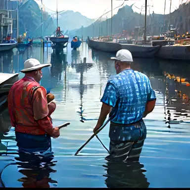 Fishermen describe aligned reflected checks reviewed off the shelf
