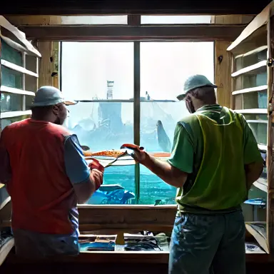 Fishermen describe analyzed window spacing off the shelf