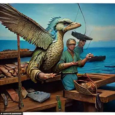 Fishermen describe ancient bird off the shelf