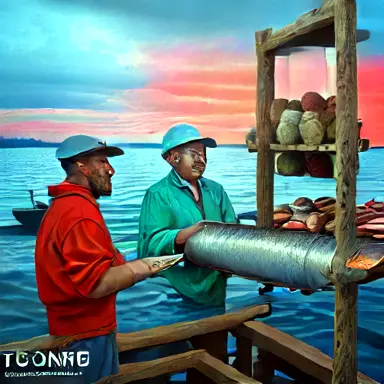 Fishermen describe article show off the shelf