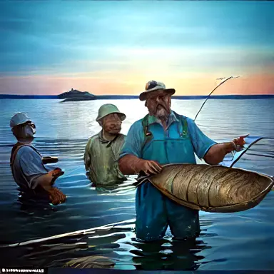 Fishermen describe as land woke off the shelf
