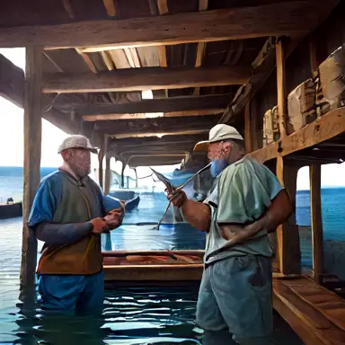 Fishermen describe beams failed automatically towards off the shelf