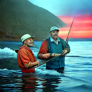 Fishermen describe brave the action off the shelf