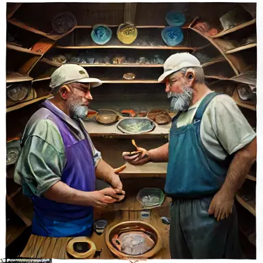 Fishermen describe circles flat area off the shelf