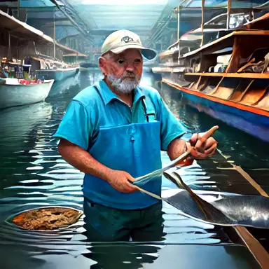 Fishermen describe cleaned kept shape true off the shelf