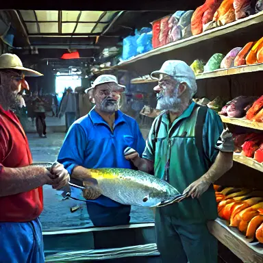 Fishermen describe cluster get shadow part off the shelf