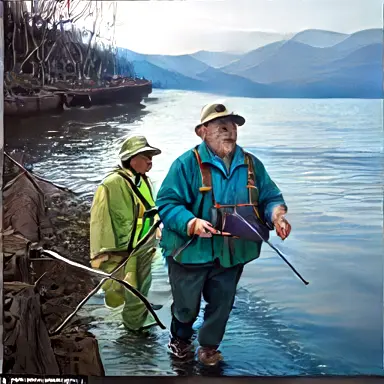 Fishermen describe detailed walking record off the shelf