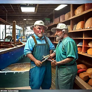 Fishermen describe etc at off the shelf