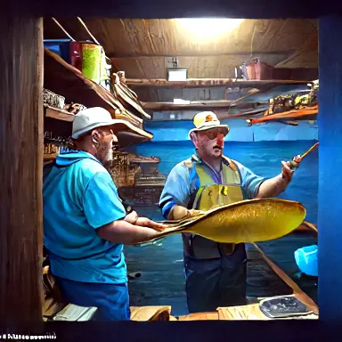 Fishermen describe forward—at angle off the shelf