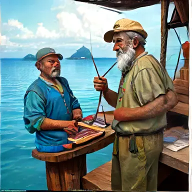 Fishermen describe helped the island people off the shelf