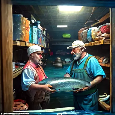 Fishermen describe human matter inside off the shelf