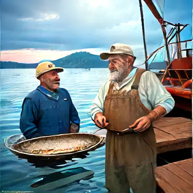 Fishermen describe in such matter from off the shelf