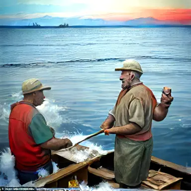Fishermen describe land clearly off the shelf
