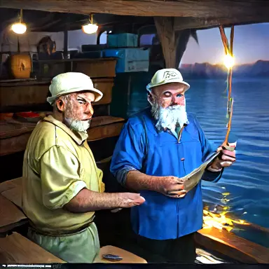 Fishermen describe light-powered things off the shelf