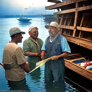 Fishermen describe light though off the shelf