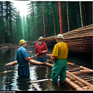 Fishermen describe logging line off the shelf
