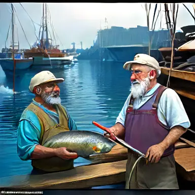 Fishermen describe mind into alive off the shelf