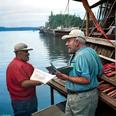 Fishermen describe moment nonetheless during when off the shelf
