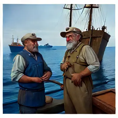 Fishermen describe Narrative Sources Material Arranjart off the shelf
