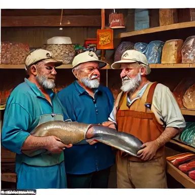 Fishermen describe next comes name name off the shelf
