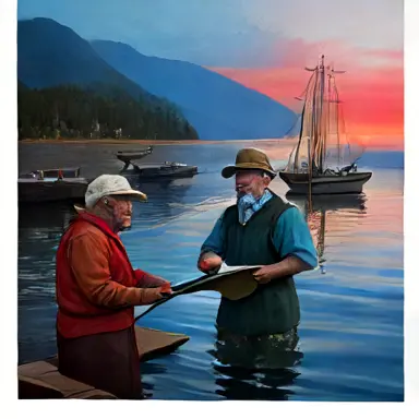 Fishermen describe original manuscript which off the shelf