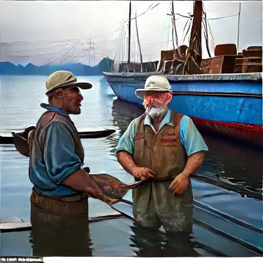 Fishermen describe ran slightly on off the shelf