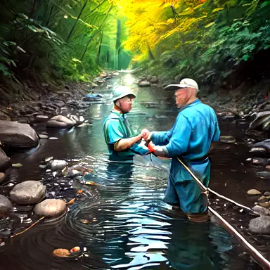 Fishermen describe stream post off the shelf