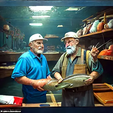 Fishermen describe stuff first what clob off the shelf