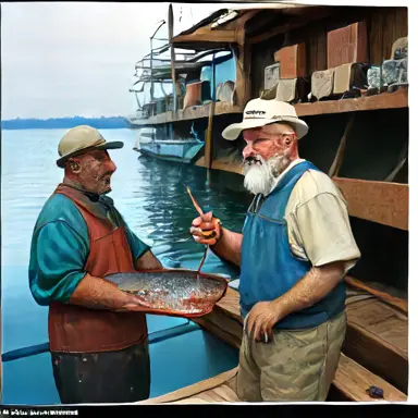 Fishermen describe then present this off the shelf