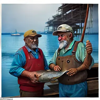 Fishermen describe Things and Recently It off the shelf