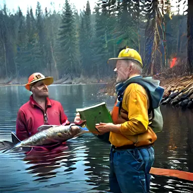 Fishermen describe through public interviews if off the shelf