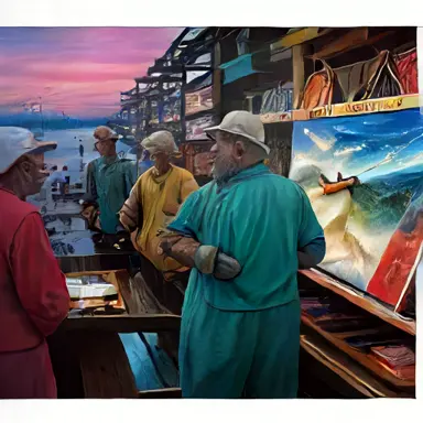 Fishermen describe trend charts projected off the shelf