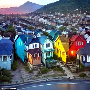 houses up detected again, this time inland