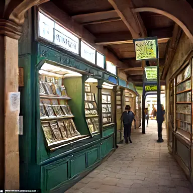 Inside the again Kiosk inside was archive