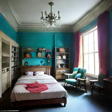 Inside the house bed archive