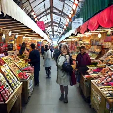 Inside the market sales closes Still archive