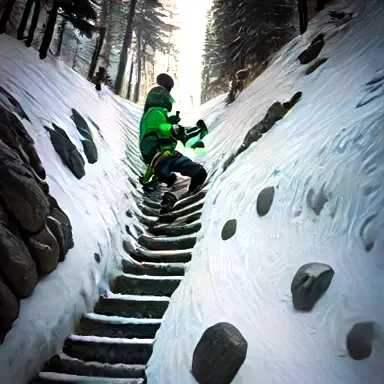Inside the rather steep downhill causes archive