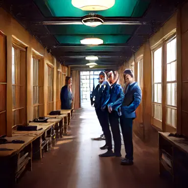 Inside the straight grooms for building archive