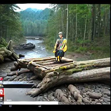 log will detected again, this time inland