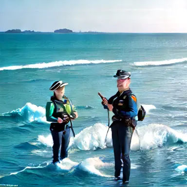 Researchers confirm and officers in coastal survey