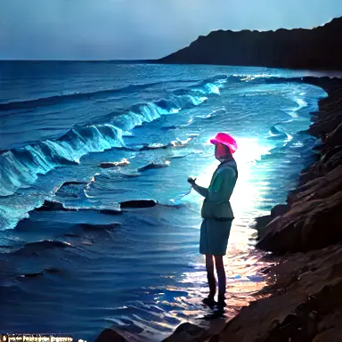 Researchers confirm directions of probe lights in coastal survey