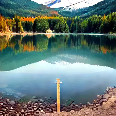 resting lake and the limits of measurement