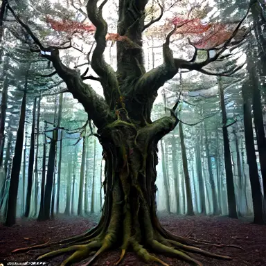 showing altered trees around and the limits of measurement