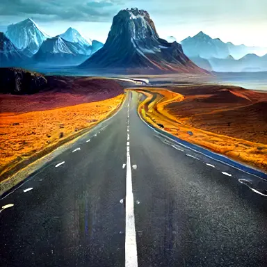 The quiet history of endless terrain of road